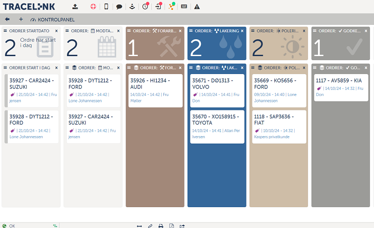 Demonstartion af Modir på en computerskærm