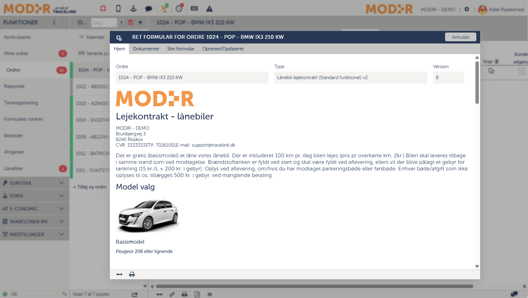 Her er et skærmbillede af en kontrakt der kan signeres.